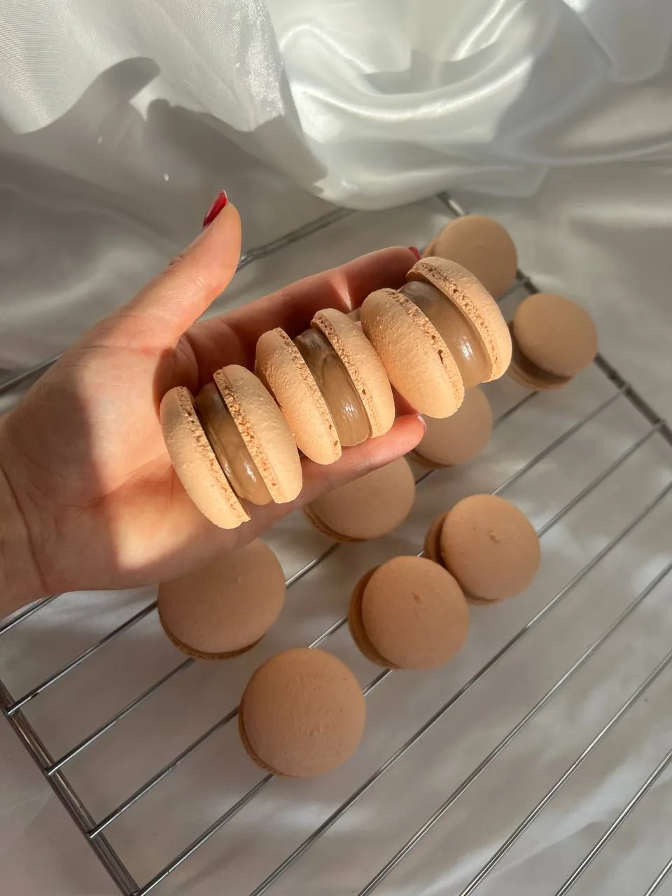 Nastassia Chocolate — набор макаронс — пастельные оттенки